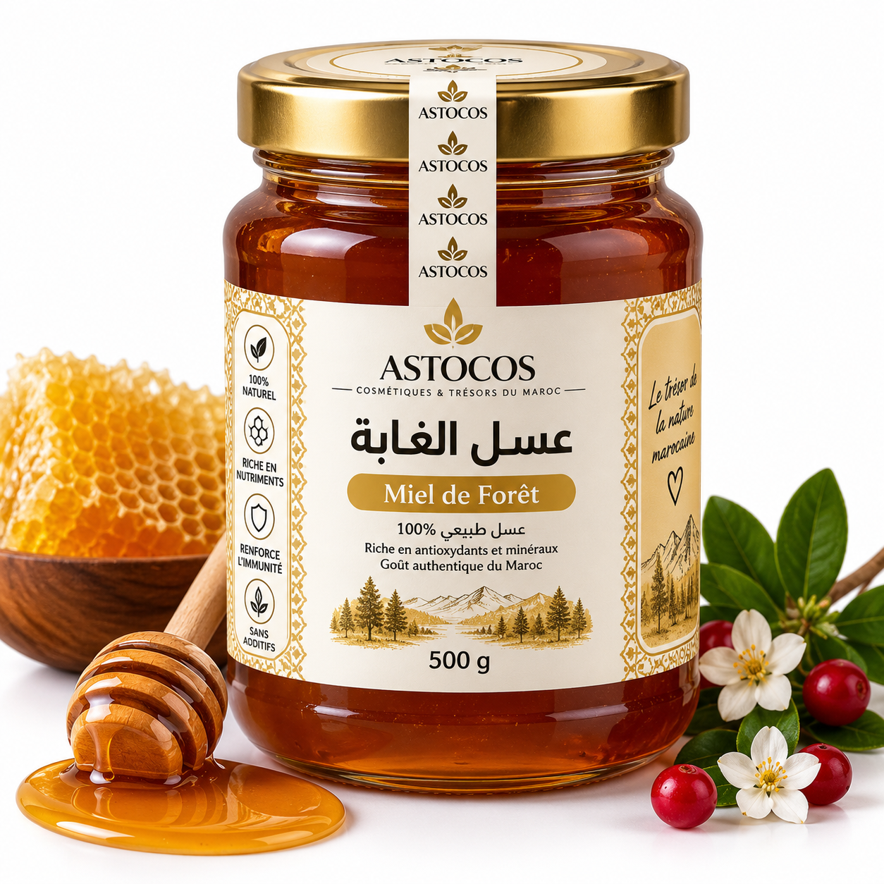 🍯 Miel de Forêt Naturel ASTOCOS – 200 g