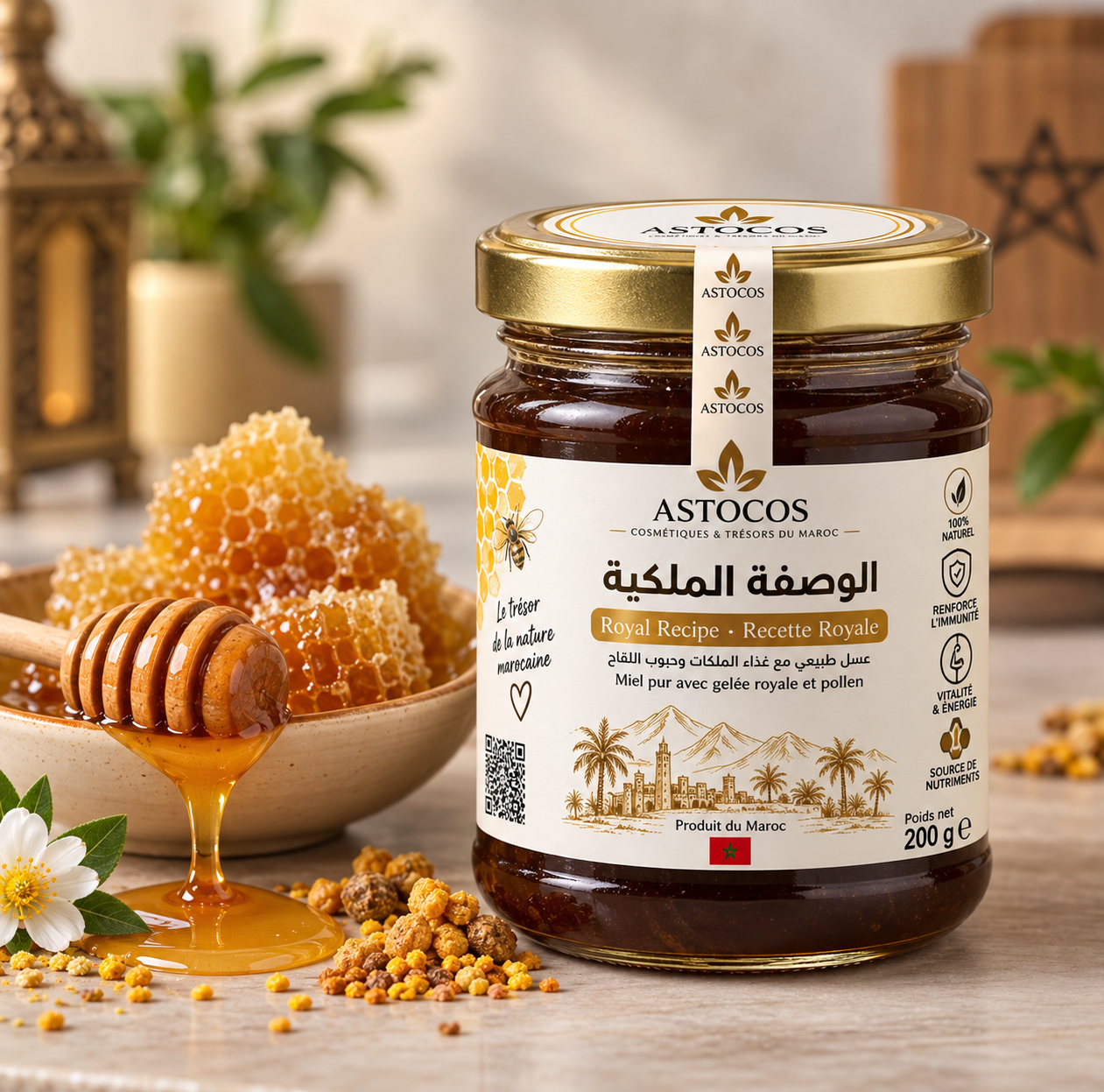🍯 Miel ASTOCOS à la Gelée Royale –200g