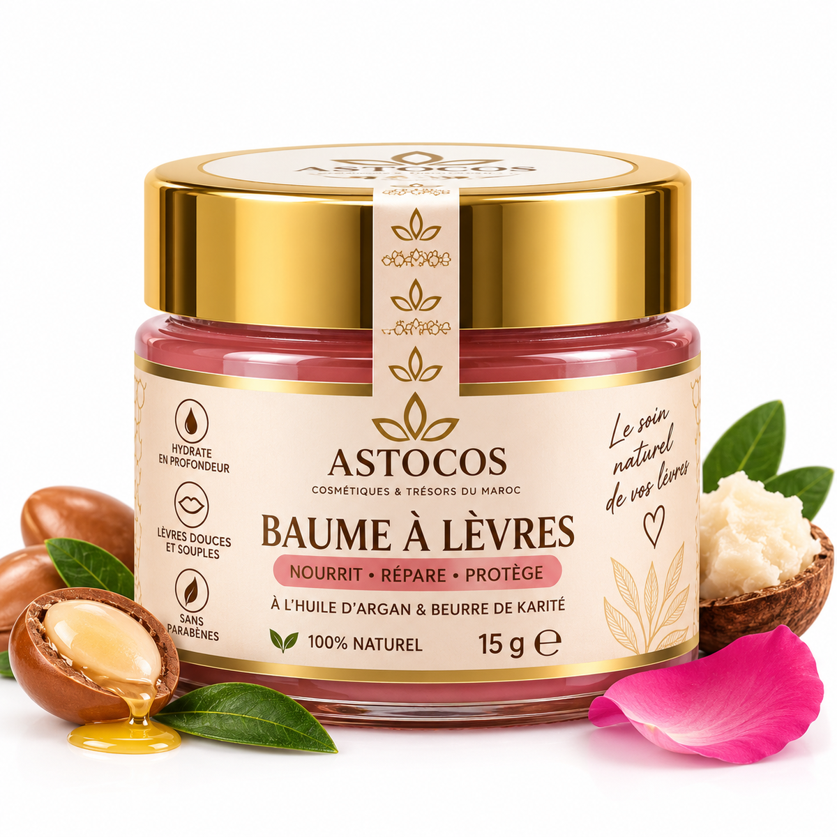 💋 Baume à Lèvres Naturel ASTOCOS – 15 g